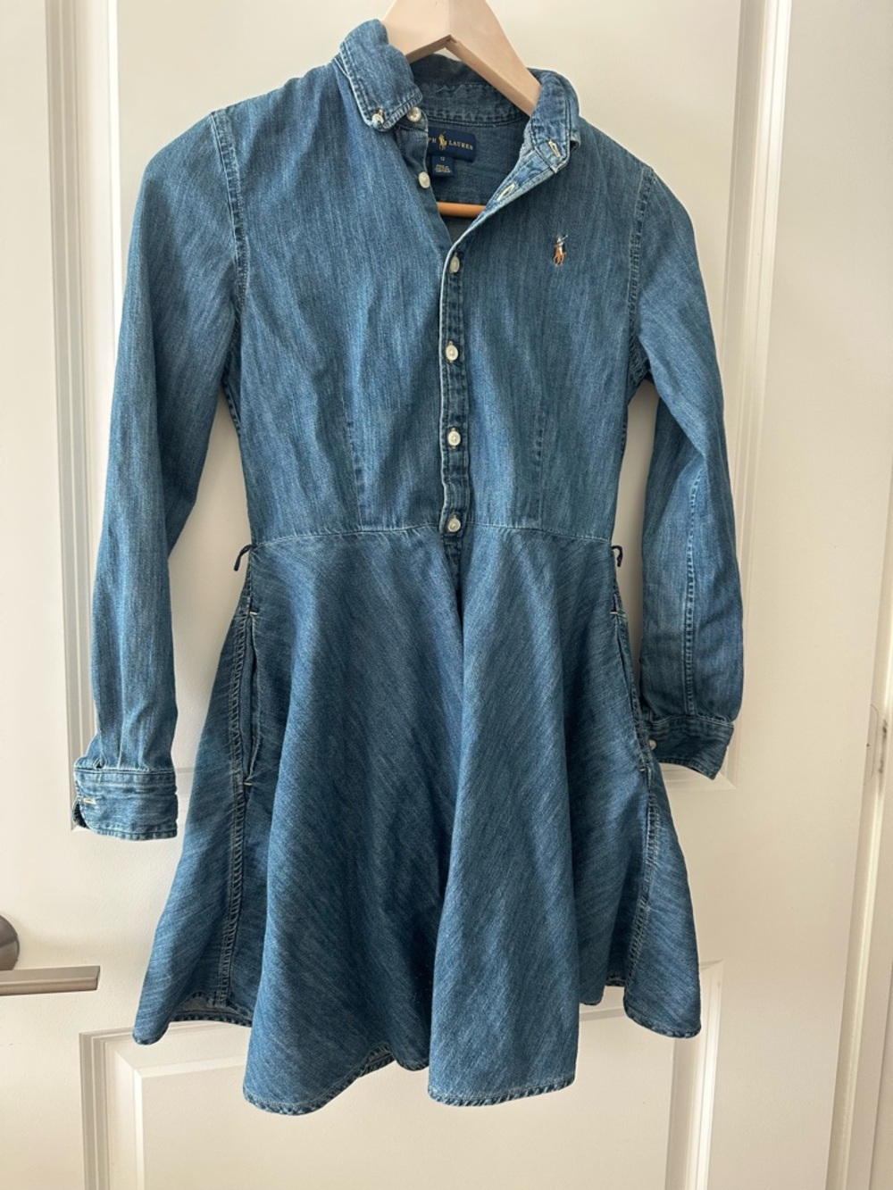 POLO RALPH LAUREN DEMIN DRESS GIRLS US SIZE 12
